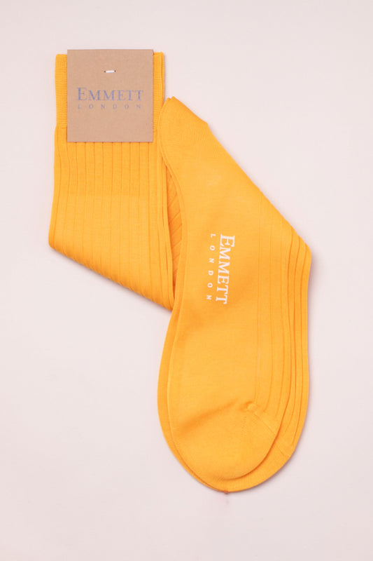 SUPPLIED BY TOM - Vibrant Yellow Cotton Socks