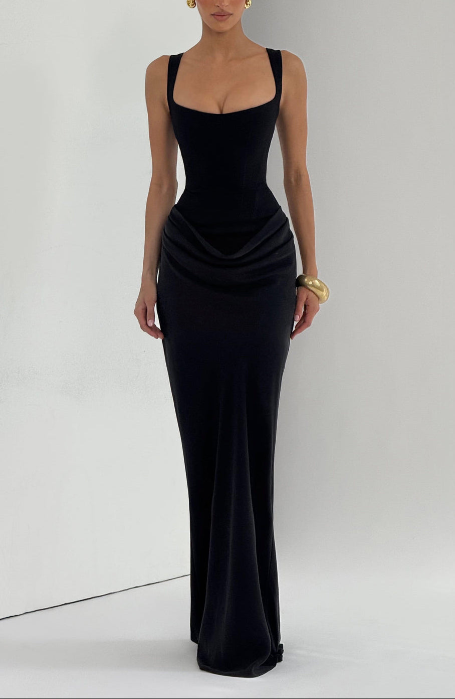 Women's Corset Bodice Maxi Dress