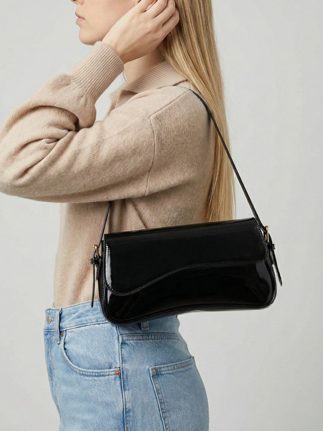 Black everyday handbag