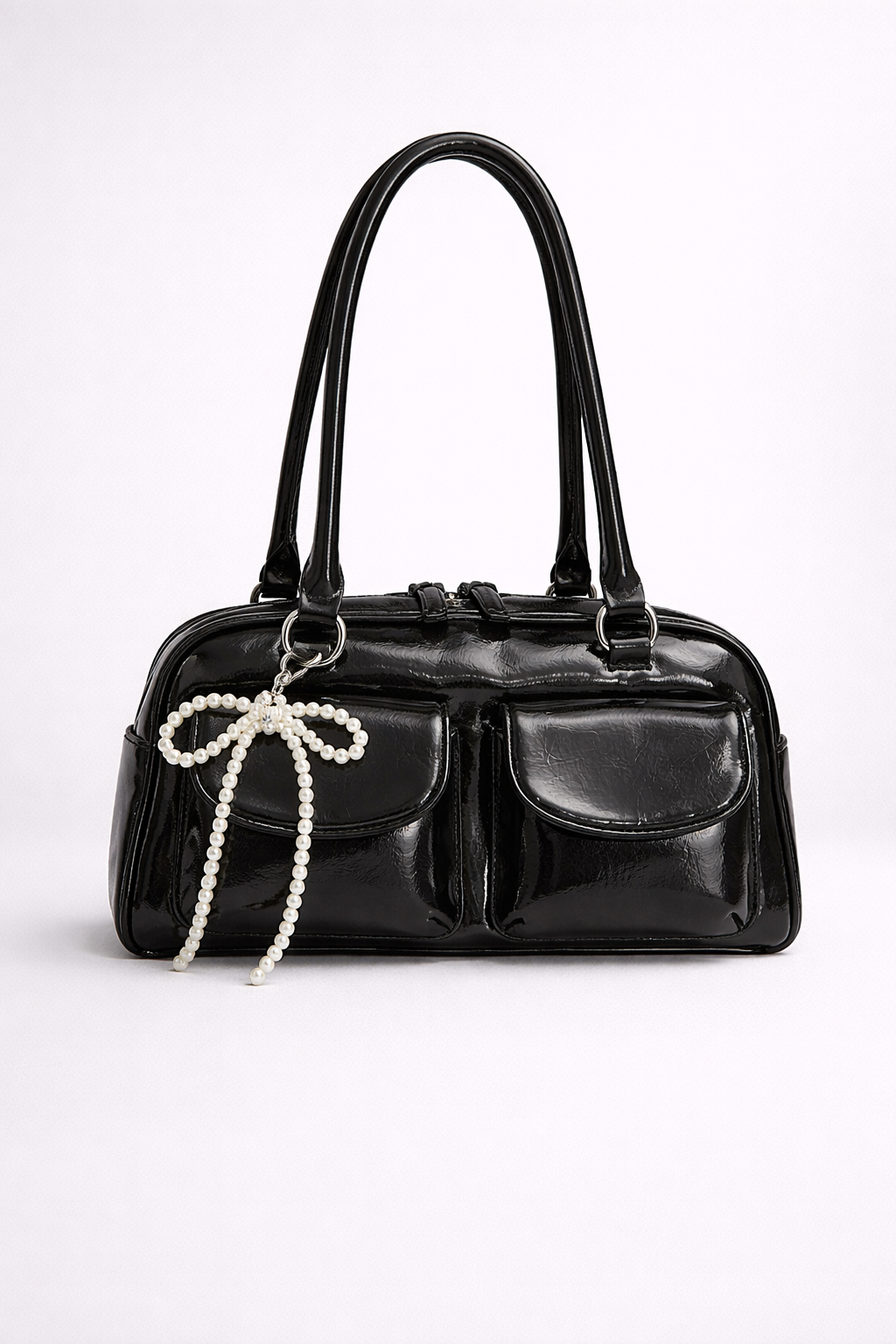 Black everyday Vegan leather bag