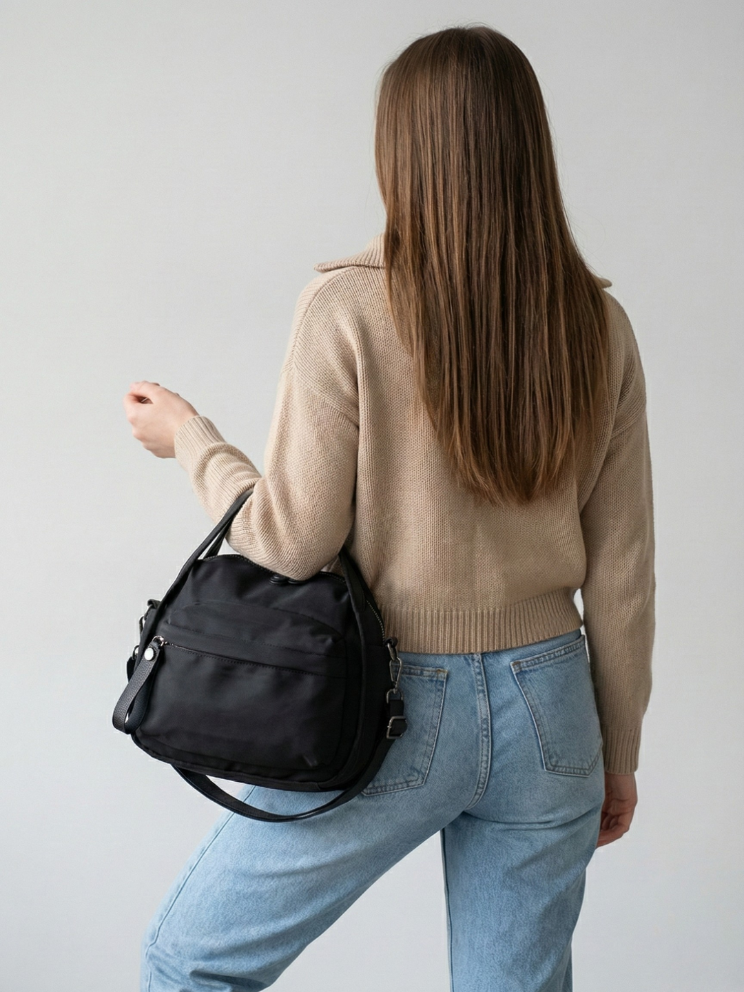 Black handbag for work