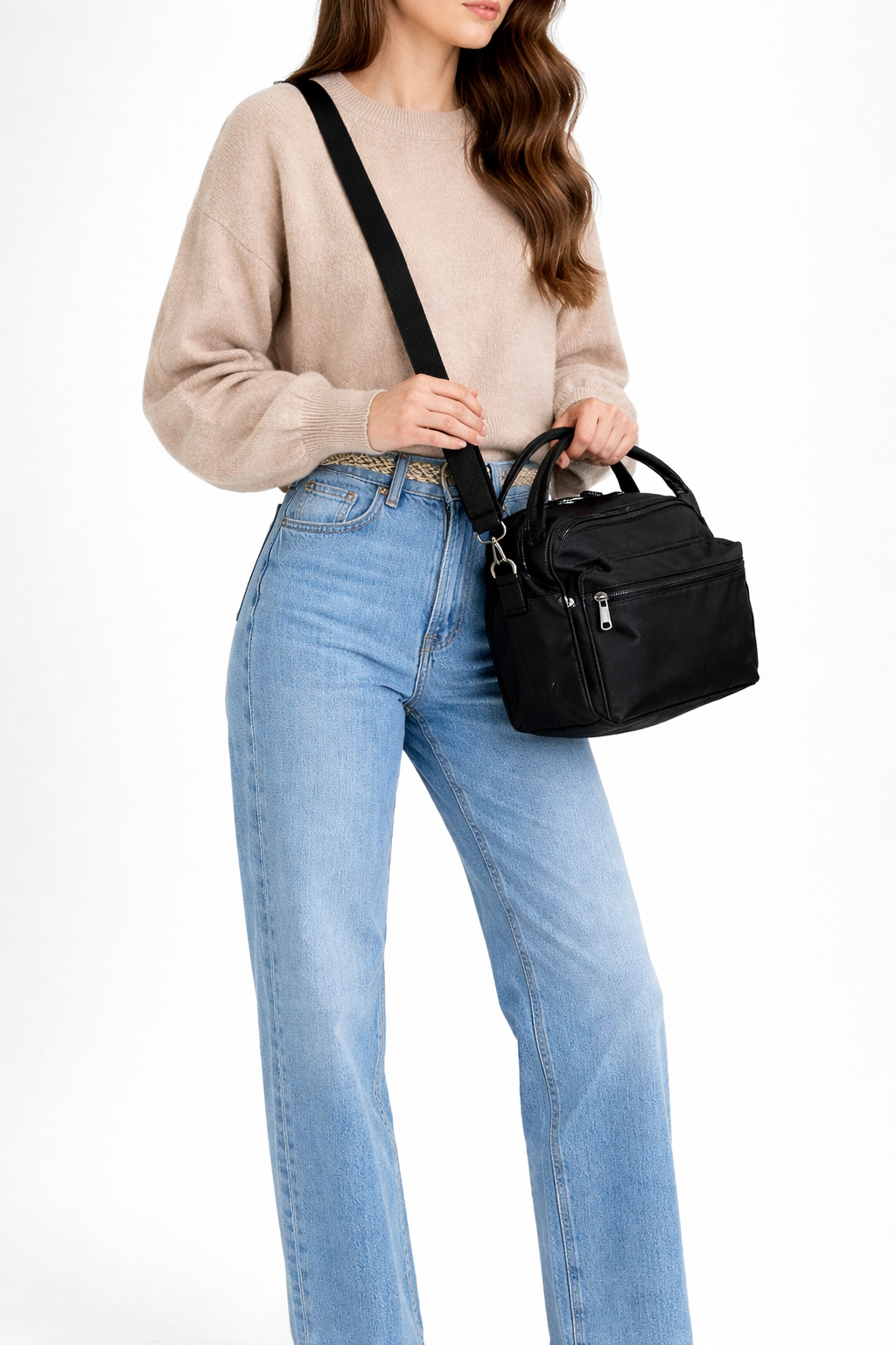 Black handbag for work