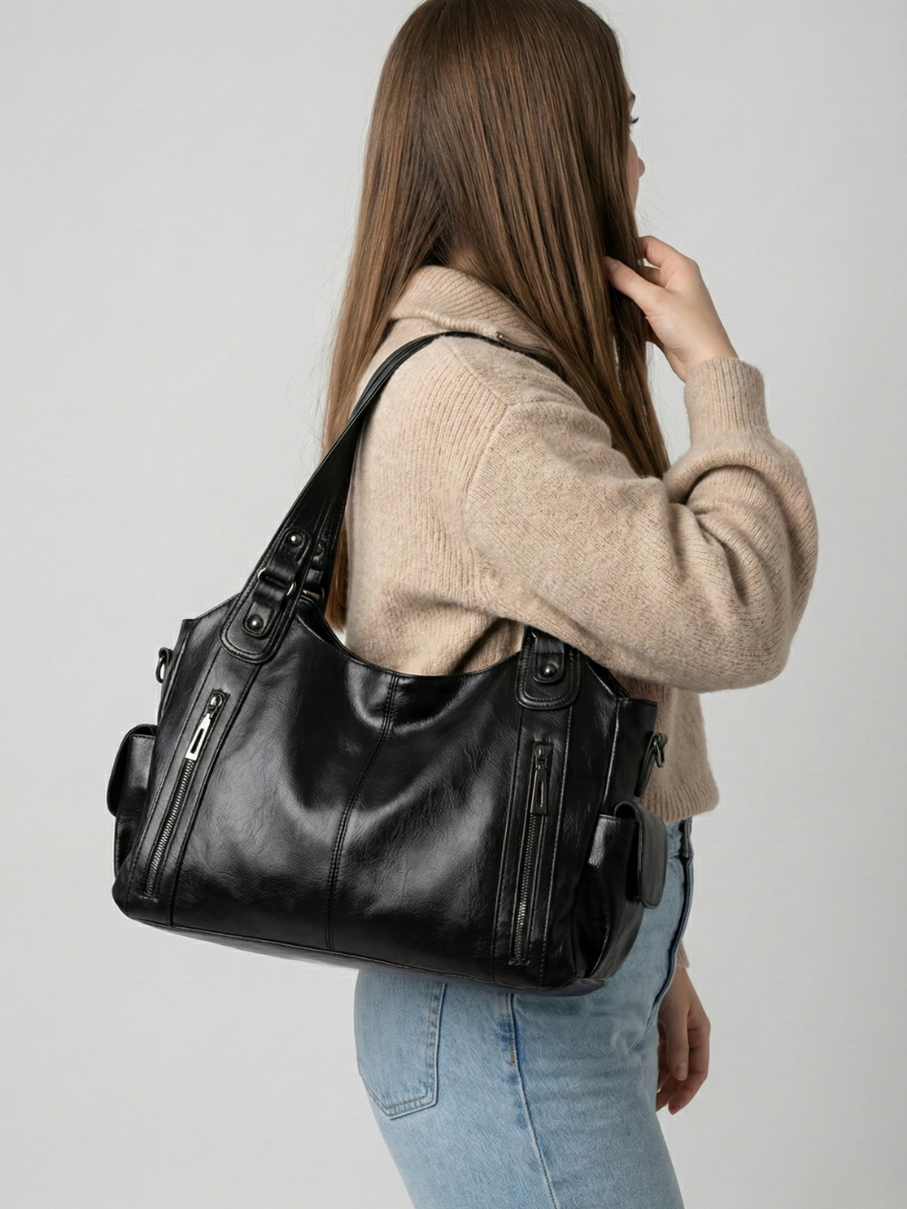 Black university bag