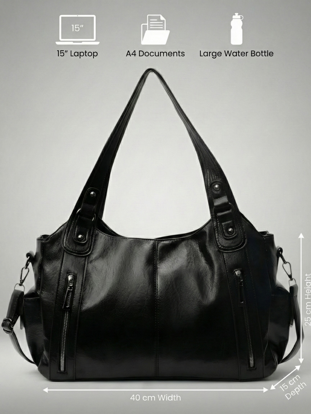 Black university bag
