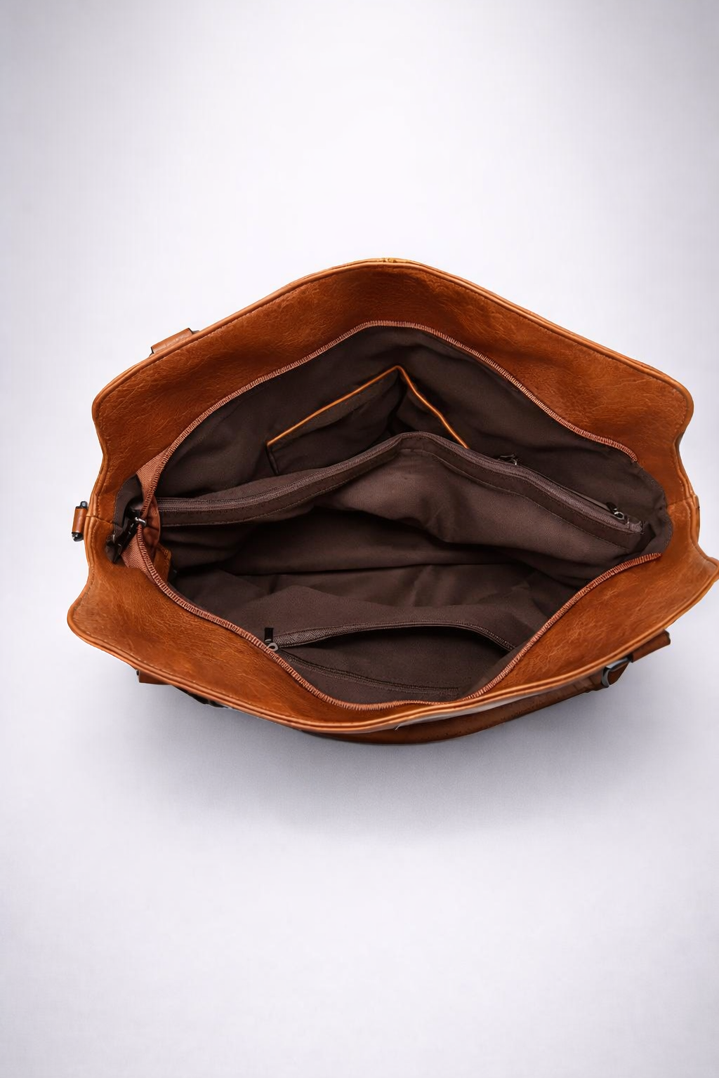 Brown tote bag for school