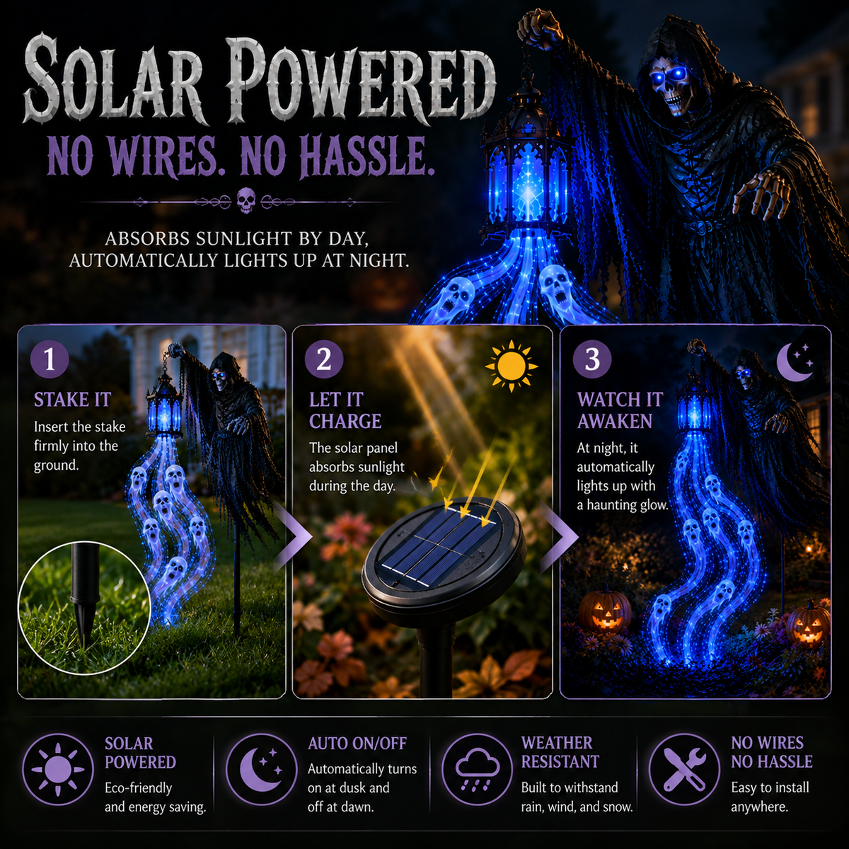 Soul Harvester Animated Garden Light
