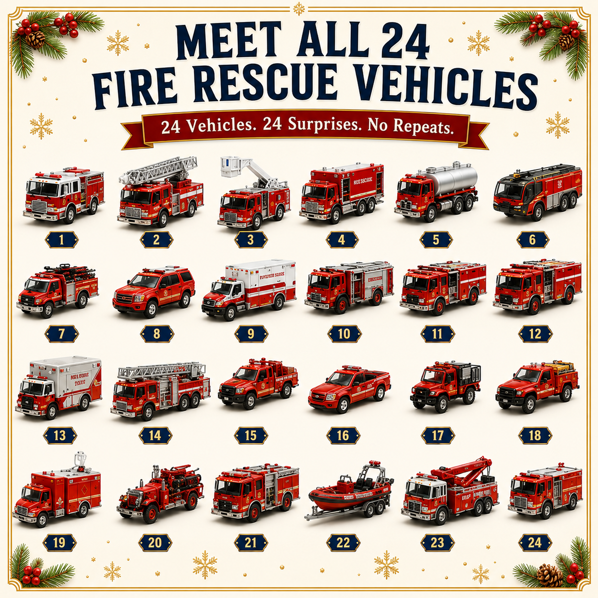 24-Day Vehicle Advent Calendar