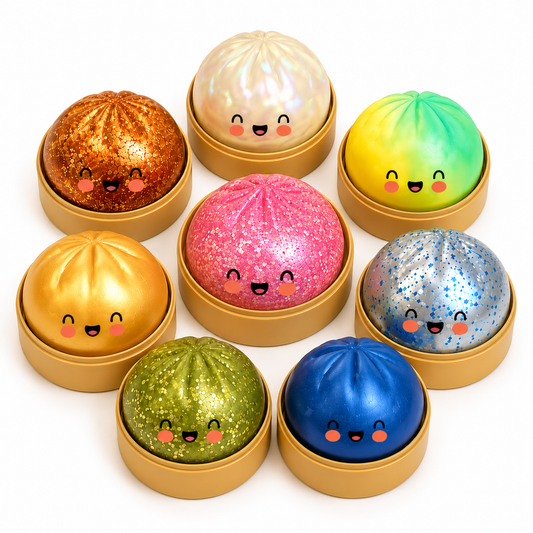 Glitter Dumpling Squishy Toy