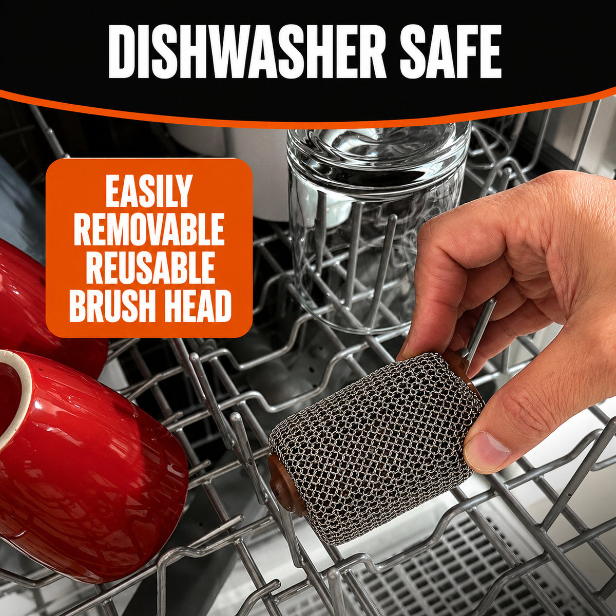 Bristle-Free BBQ Grill Cleaning Roller