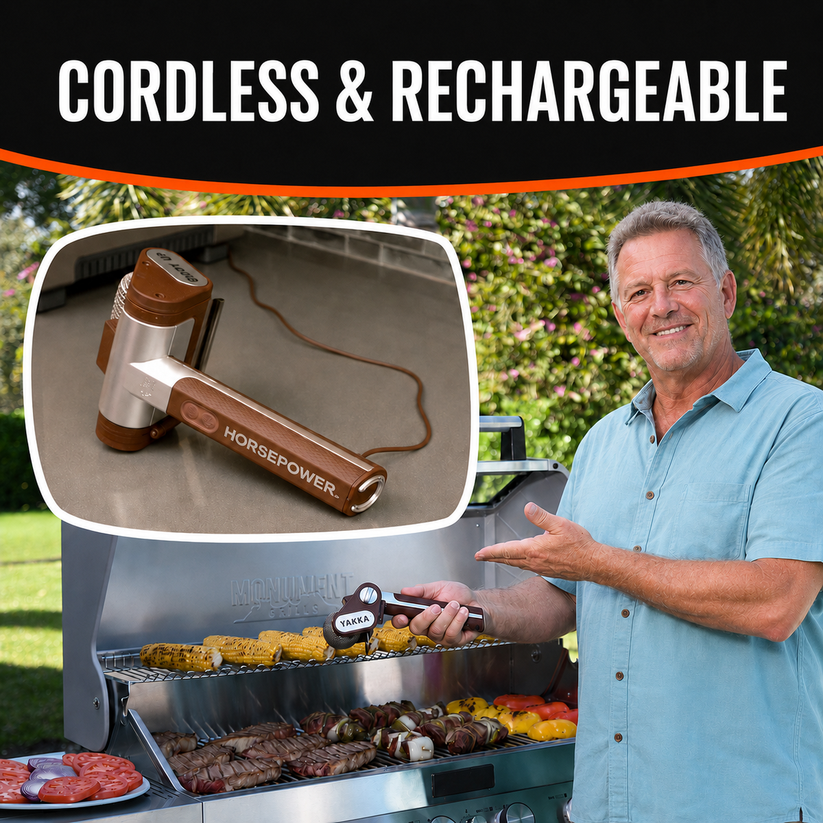 Bristle-Free BBQ Grill Cleaning Roller