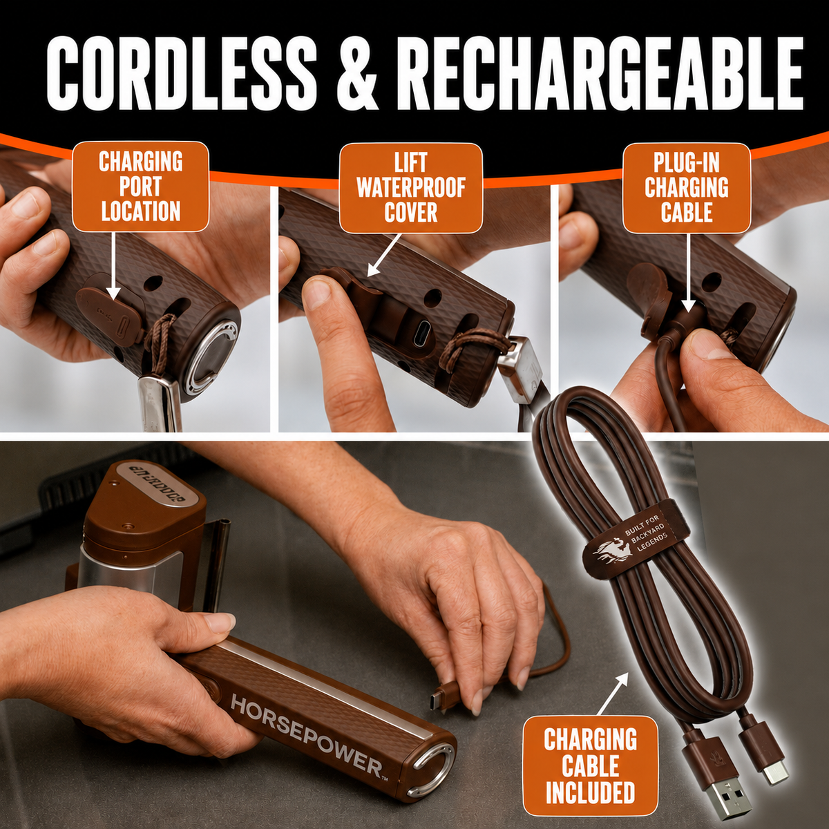 Bristle-Free BBQ Grill Cleaning Roller