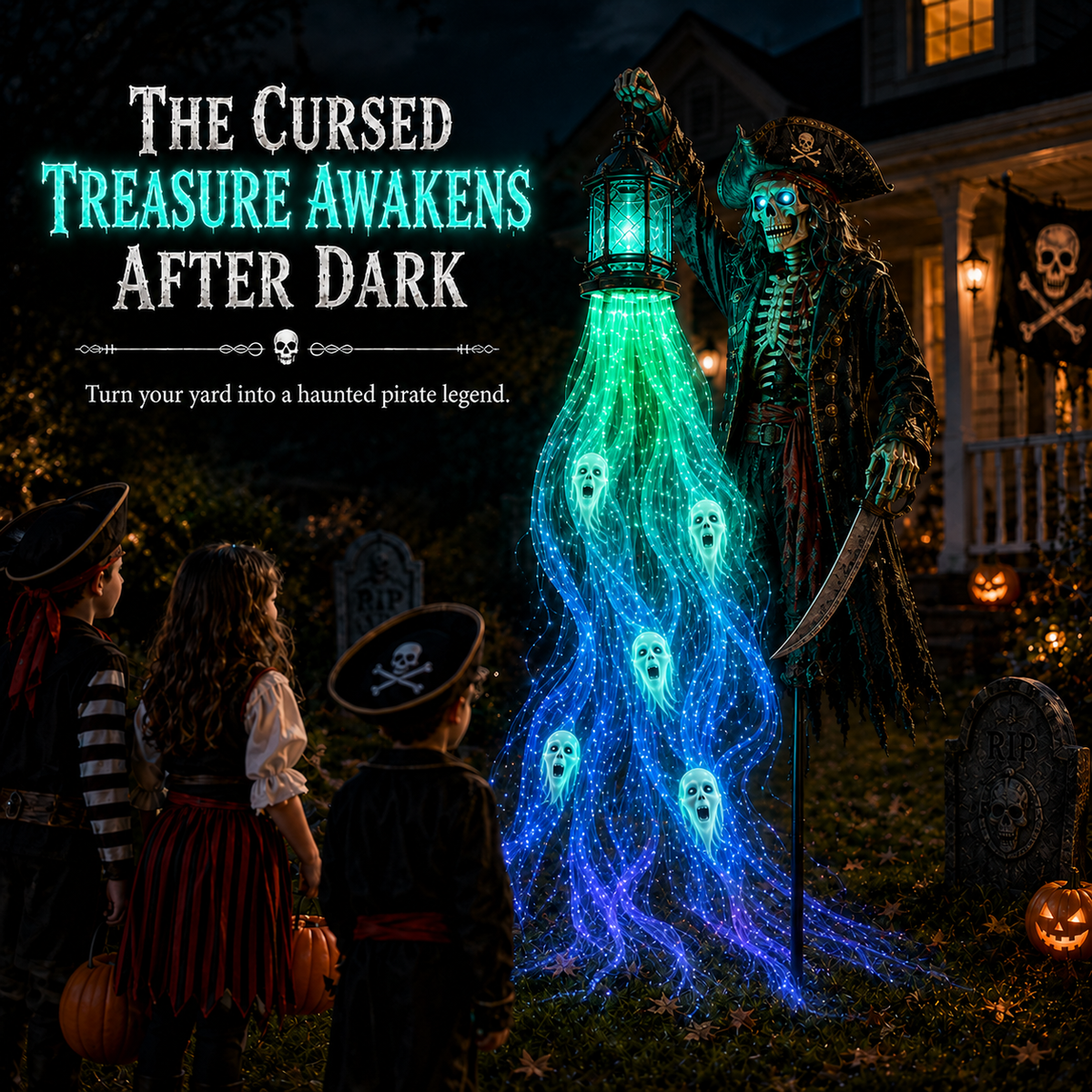 Animated Halloween Garden Lights