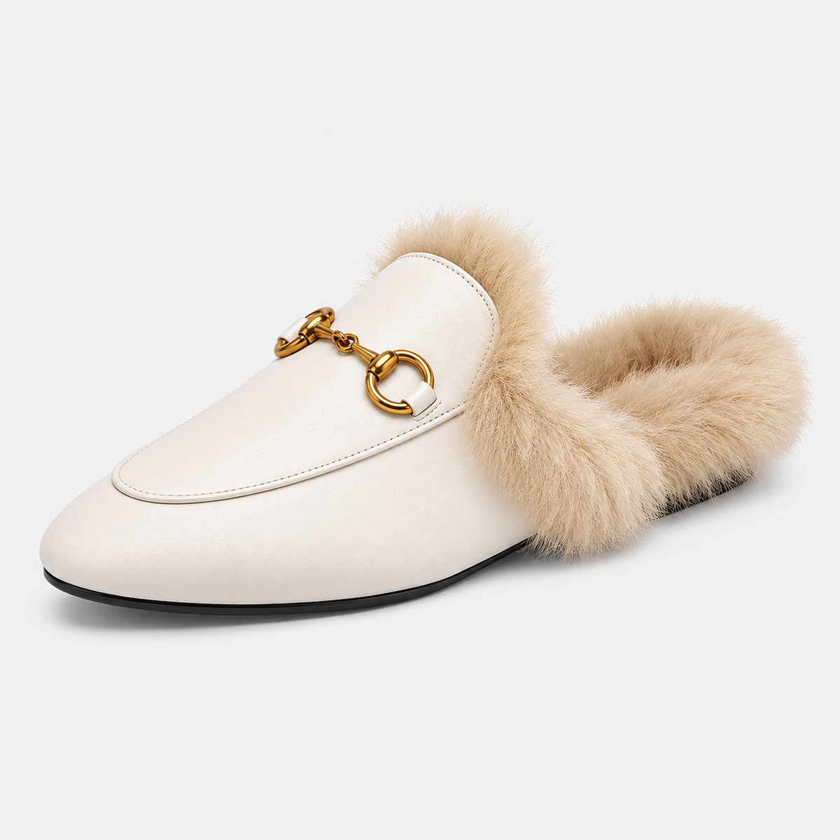 Women's Velvet Fur-Lined Winter Loafers