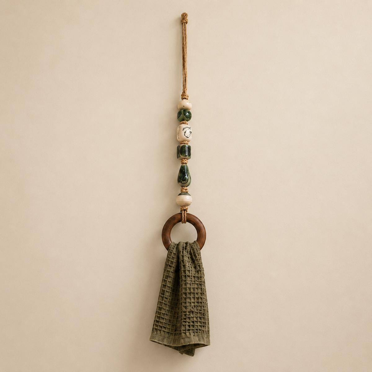 Beaded Towel Hanger