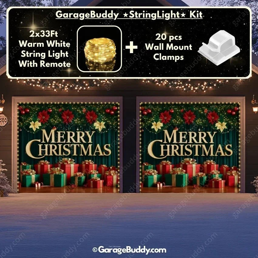Christmas Joy Garage Door Cover