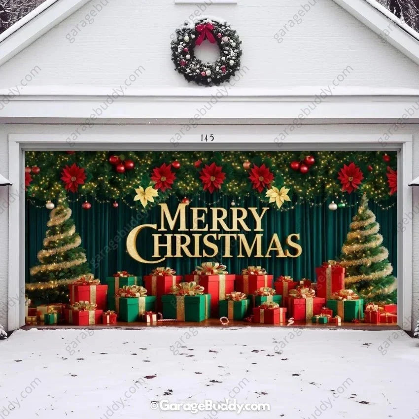 Christmas Joy Garage Door Cover