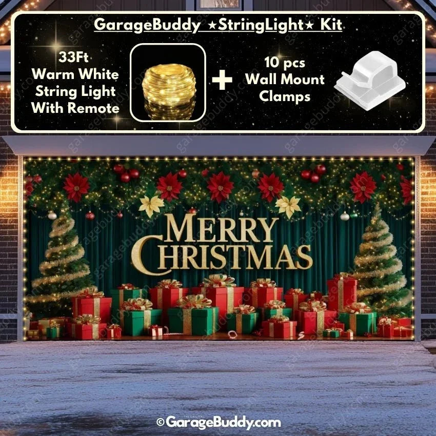 Christmas Joy Garage Door Cover