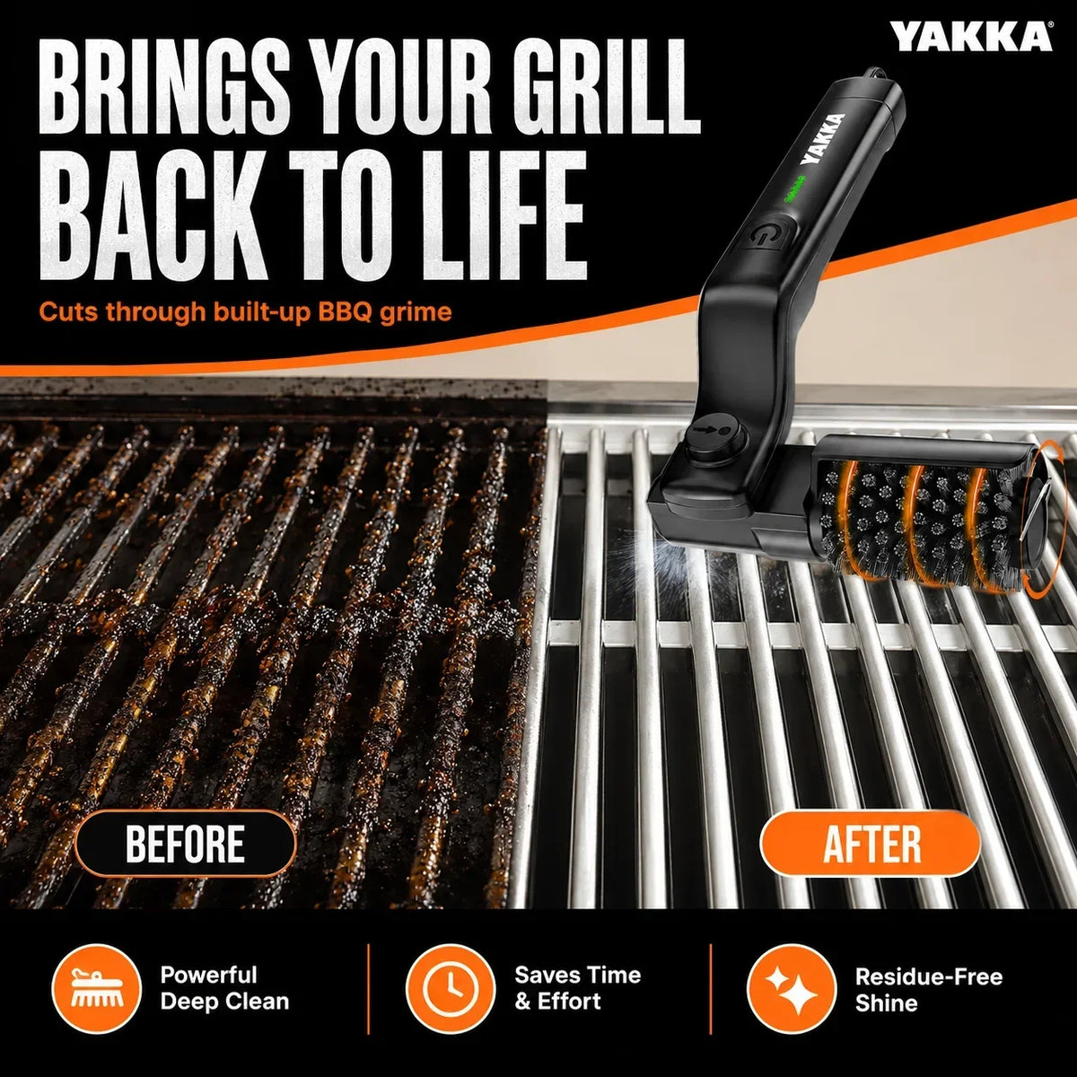 Electric BBQ Grill Cleaning Brush