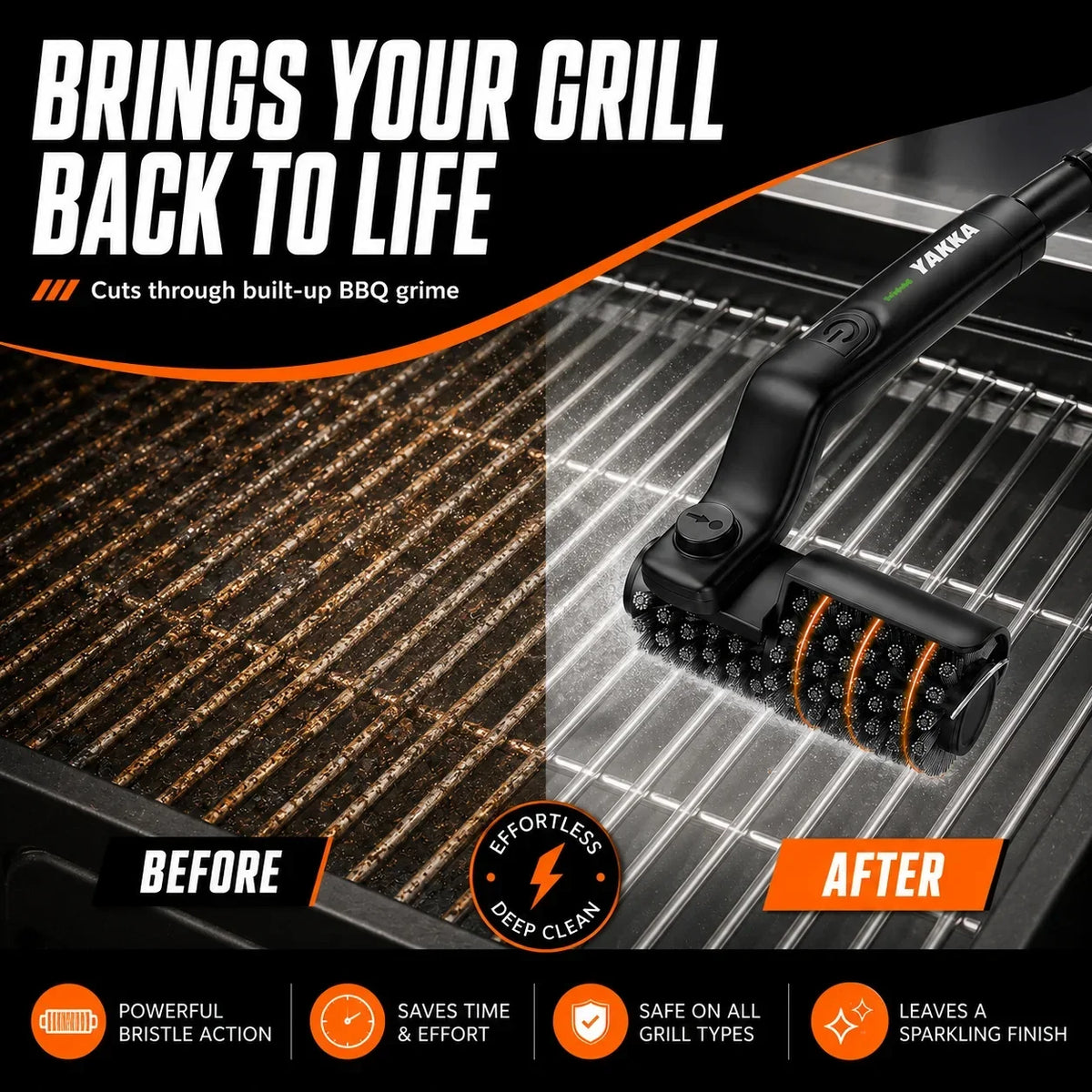 Electric BBQ Grill Cleaning Brush