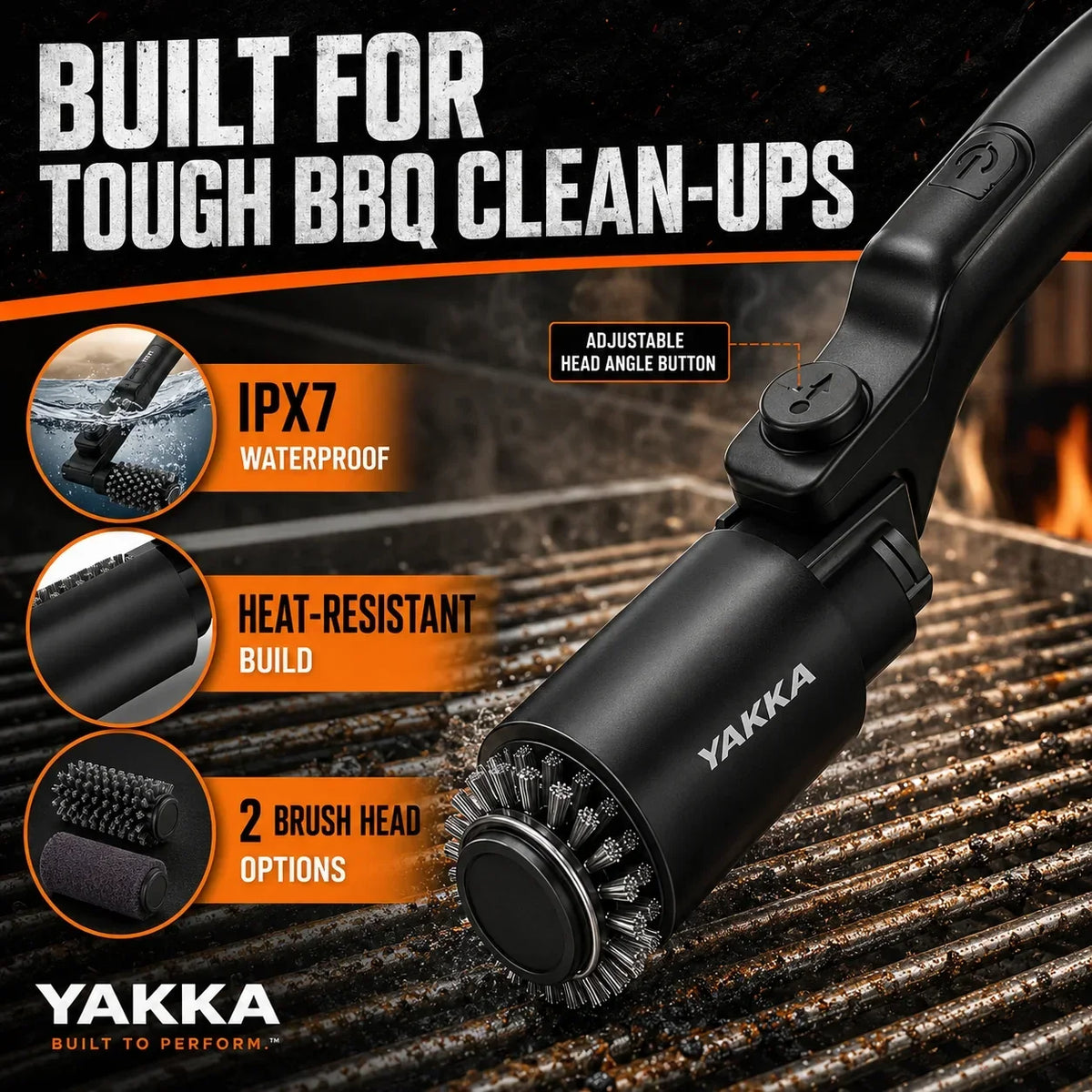 Electric BBQ Grill Cleaning Brush