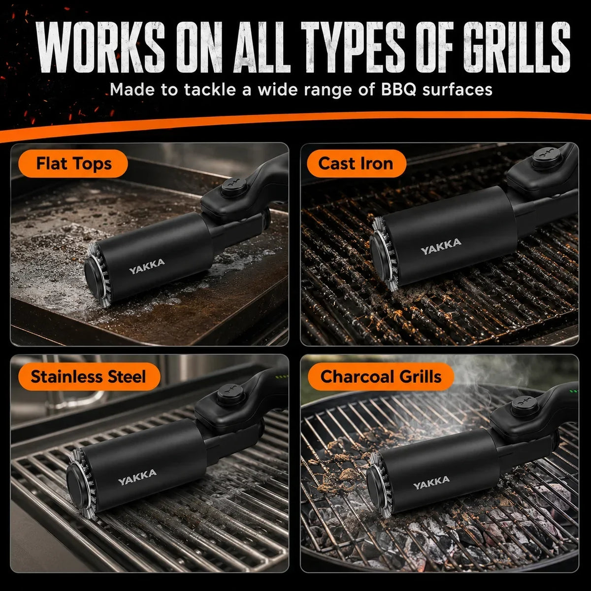 Electric BBQ Grill Cleaning Brush