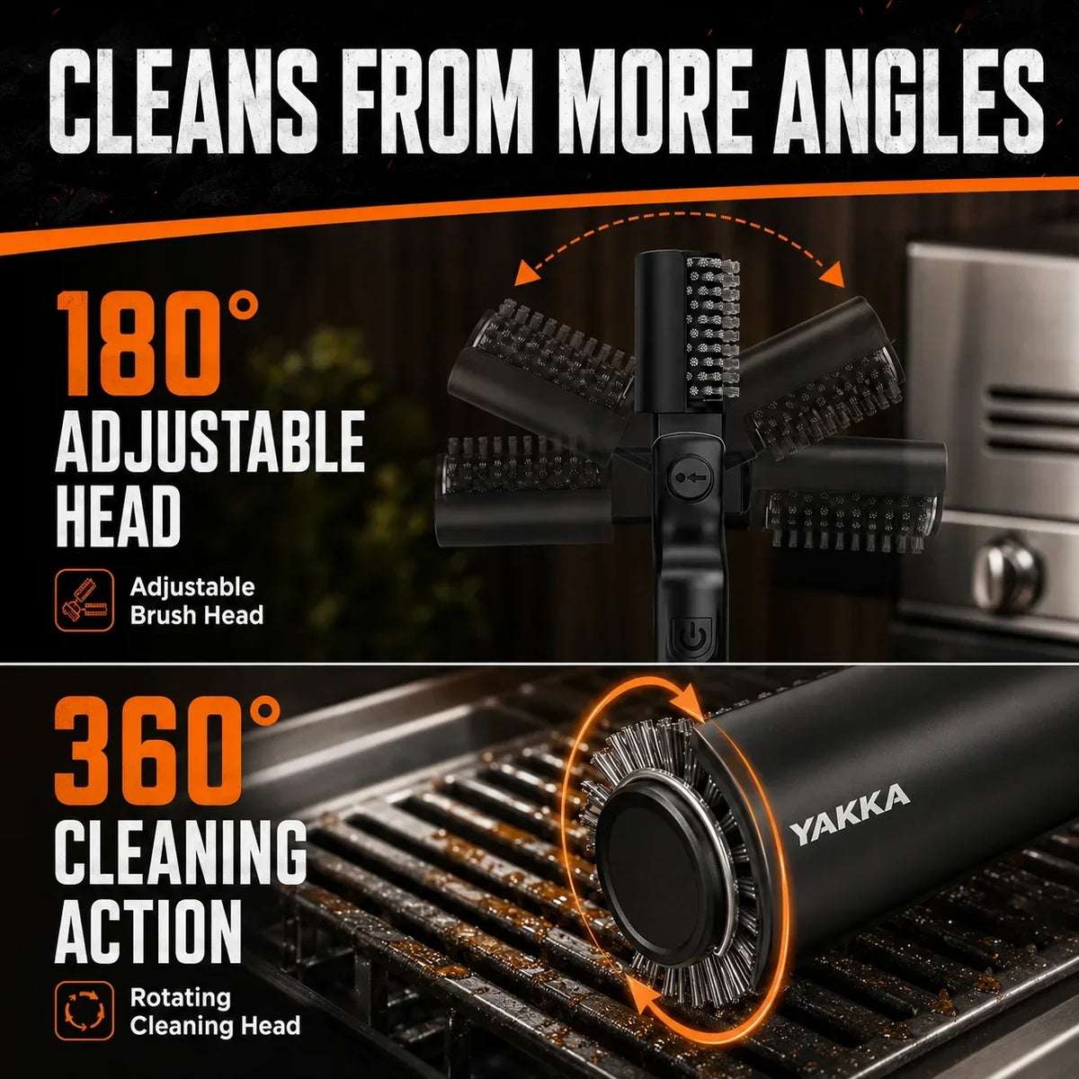 Electric BBQ Grill Cleaning Brush