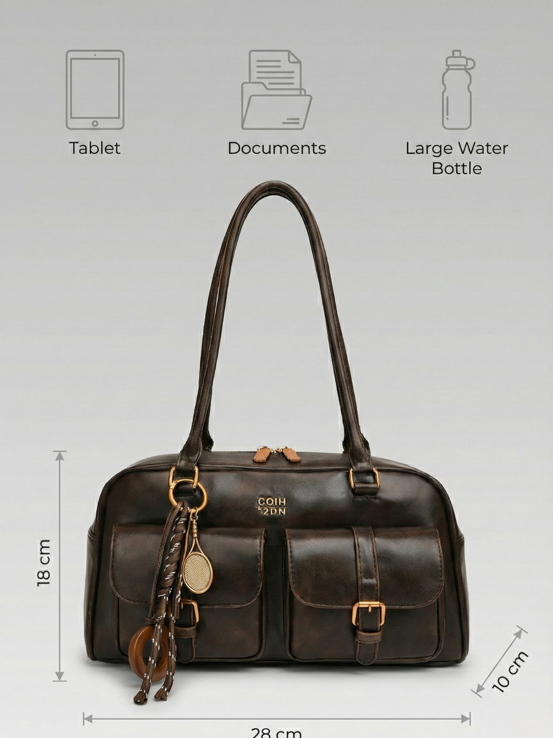 Shoulder bag for women with multi-pocket
