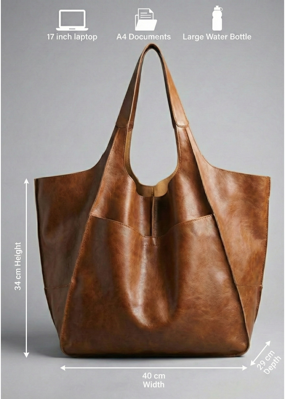 Extra large tote bag for work