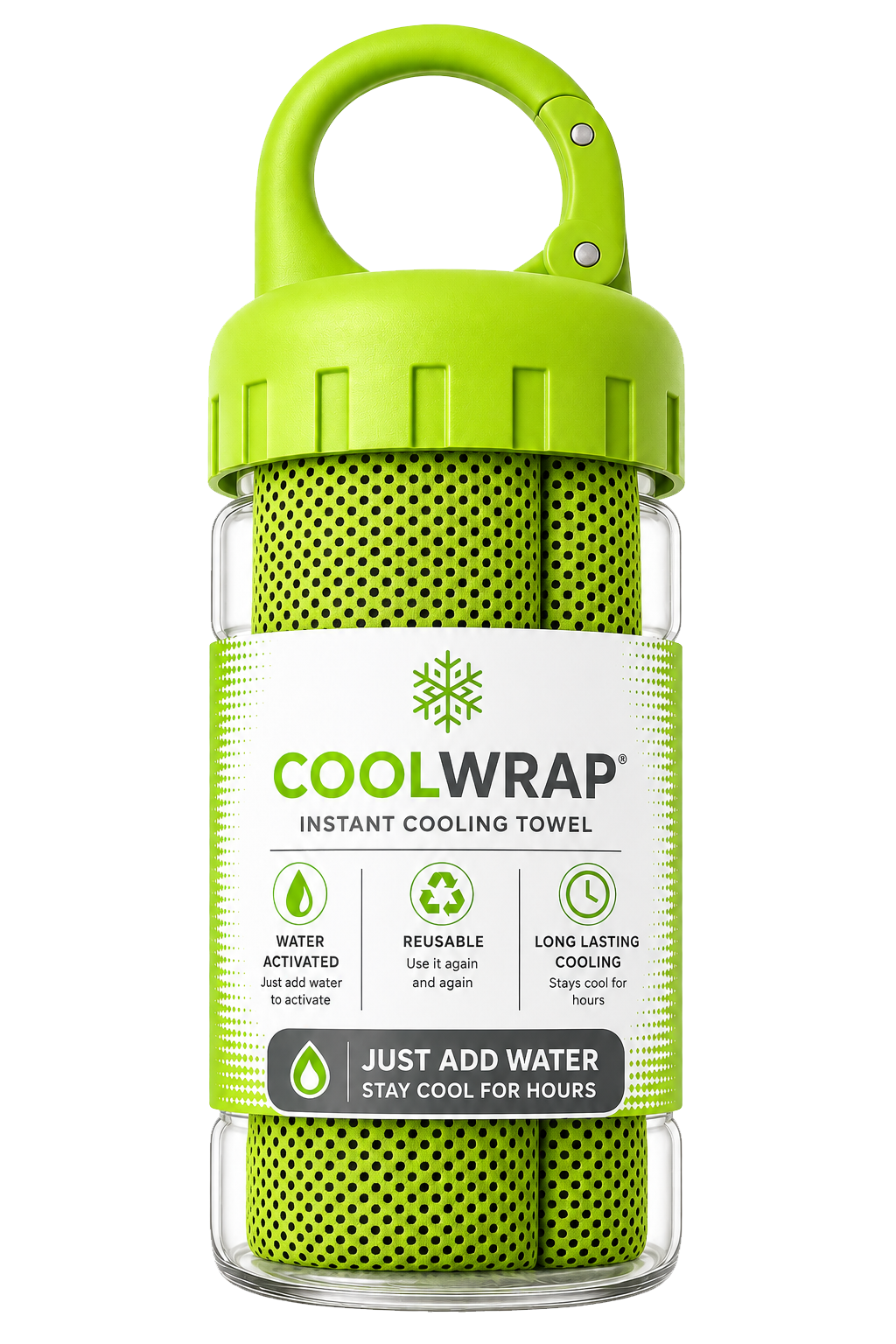 Green Instant Cooling Towel
