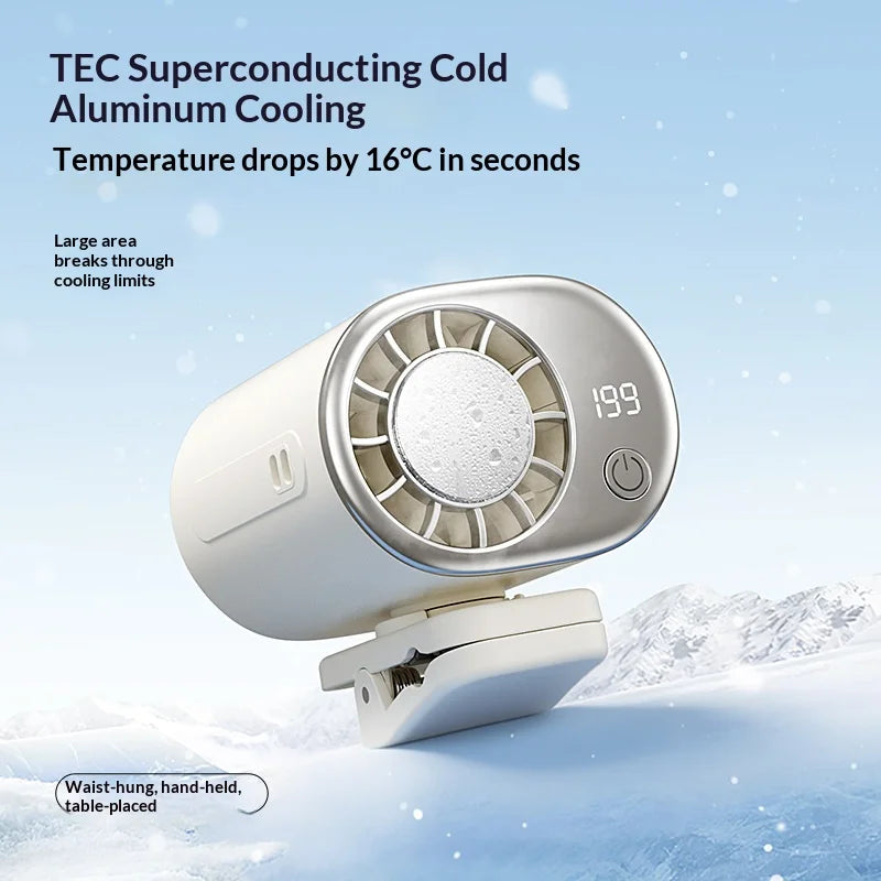 Multifunctional Clip on Cooling Fan USB Rechargeable Quiet Portable Fan for Outdoor Desktop Umbrella