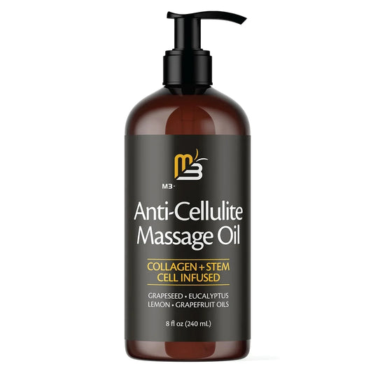 Nourishing Body Massage Oil with Eucalyptus and Grapeseed - Heat Soothing Moisturizer for Professional Spa and Home Back Massage