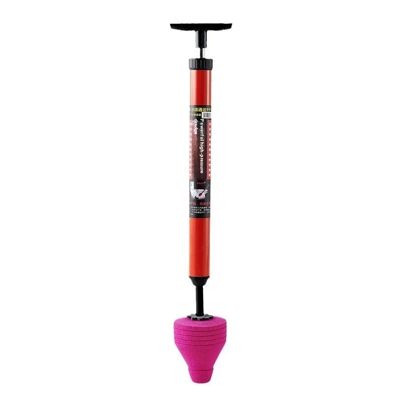 High Pressure Air Plunger for Toilet and Drain Unclogging - Manual Heavy Duty Plastic Plumbing Tool for Bathroom Sewer and Sink Pipes