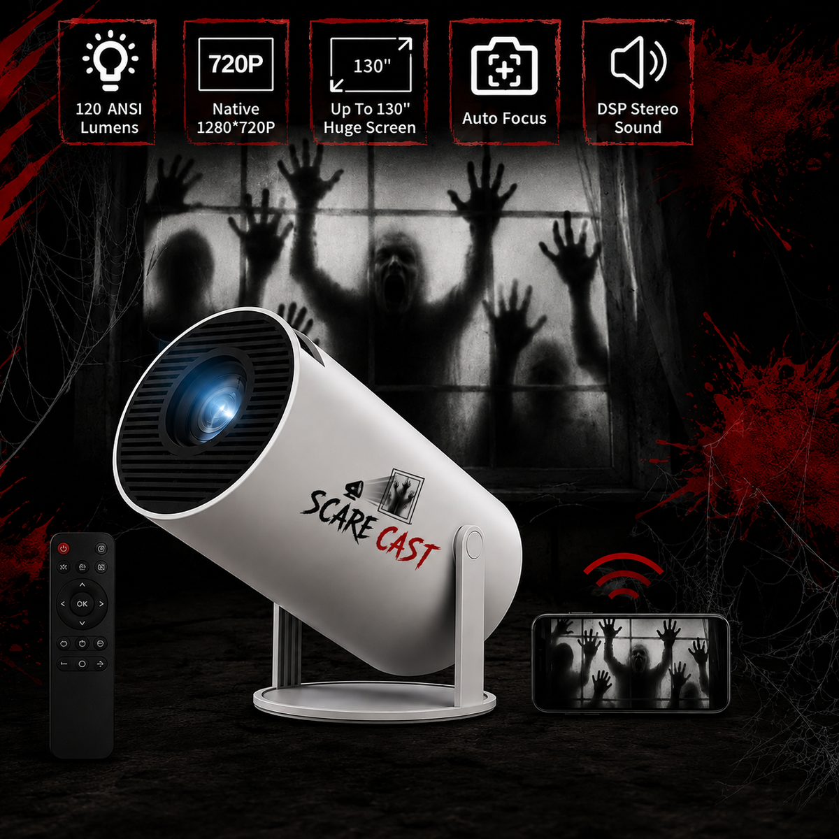 Halloween Hologram Window Projector