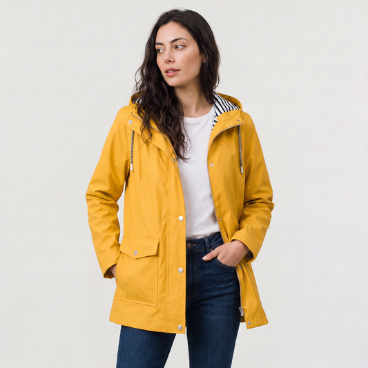 Women's Waterproof Hooded Rain Coat