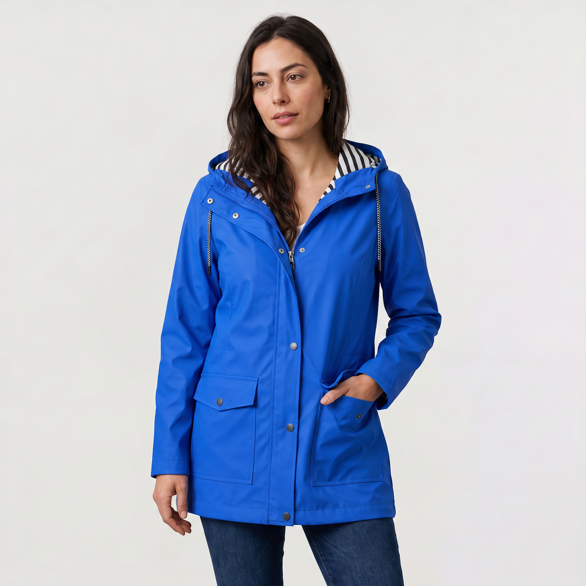 Women's Waterproof Hooded Rain Coat