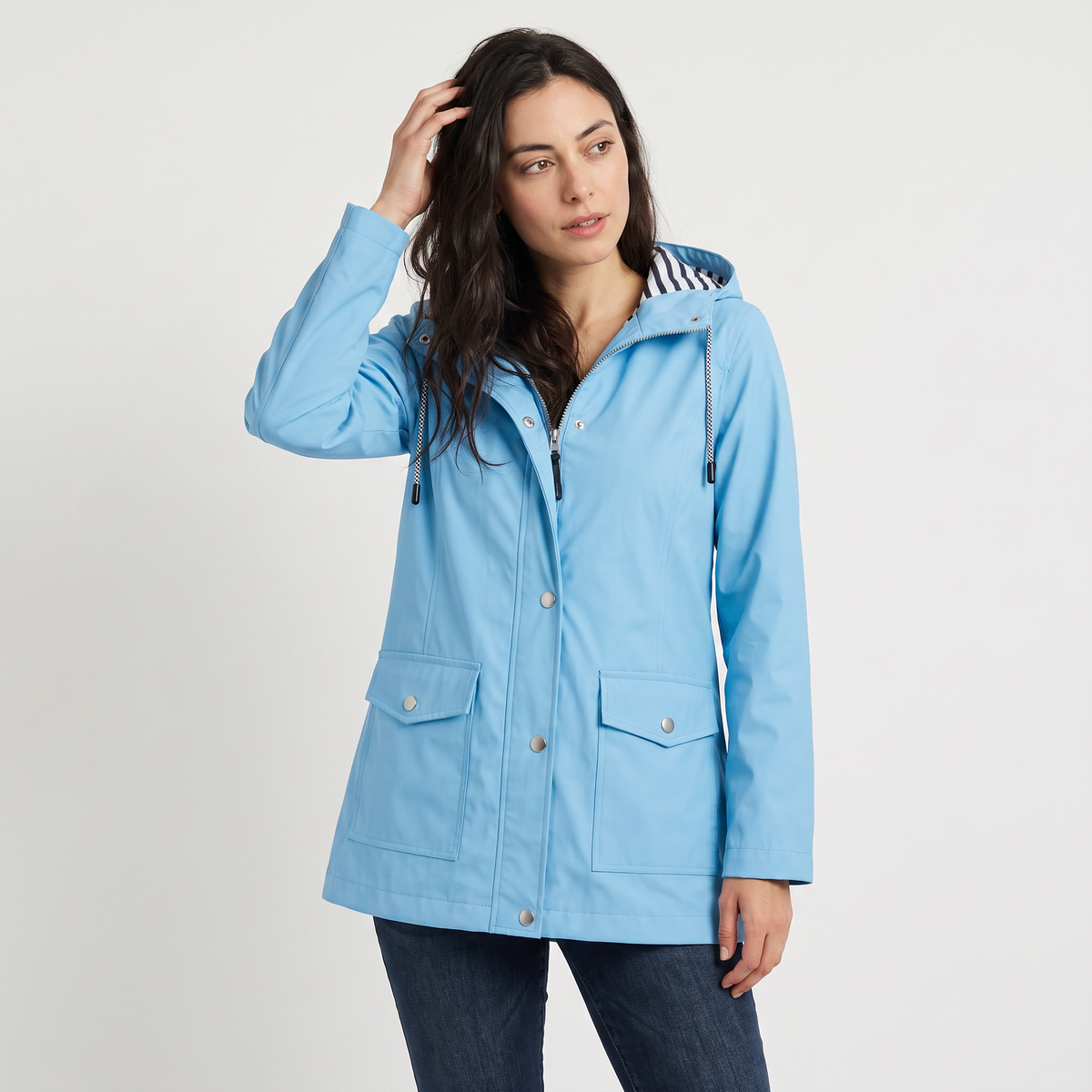 Women's Waterproof Hooded Rain Coat