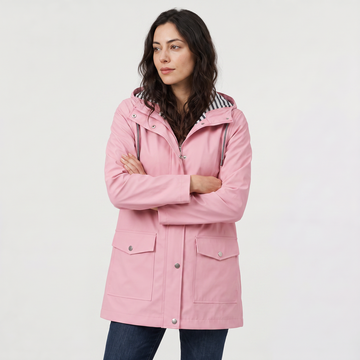 Women's Waterproof Hooded Rain Coat