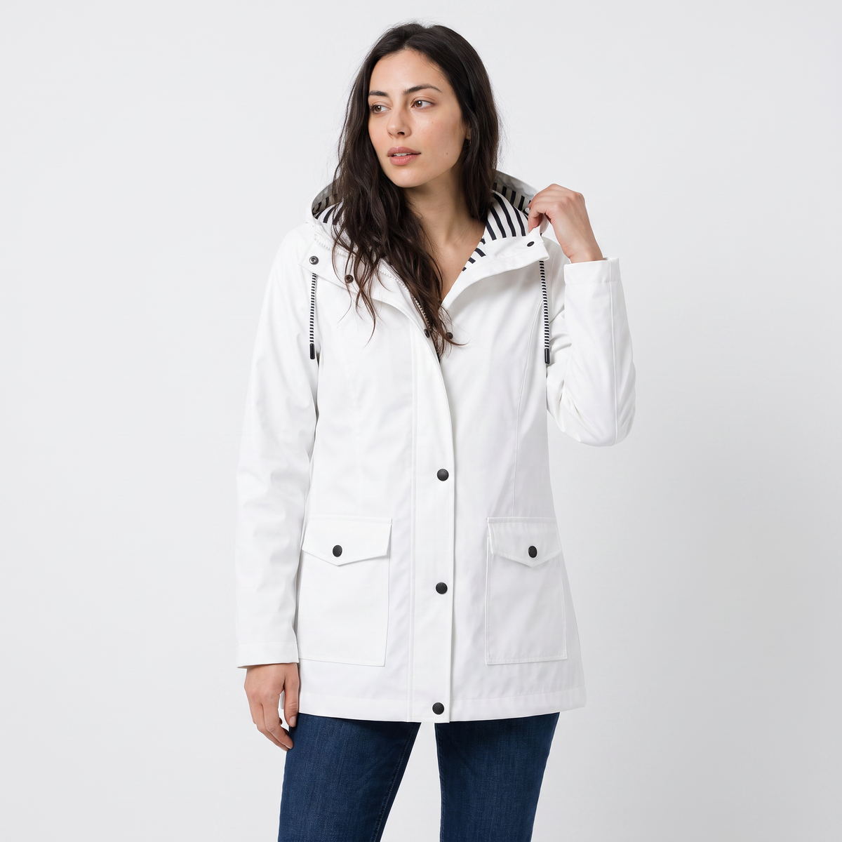 Women's Waterproof Hooded Rain Coat