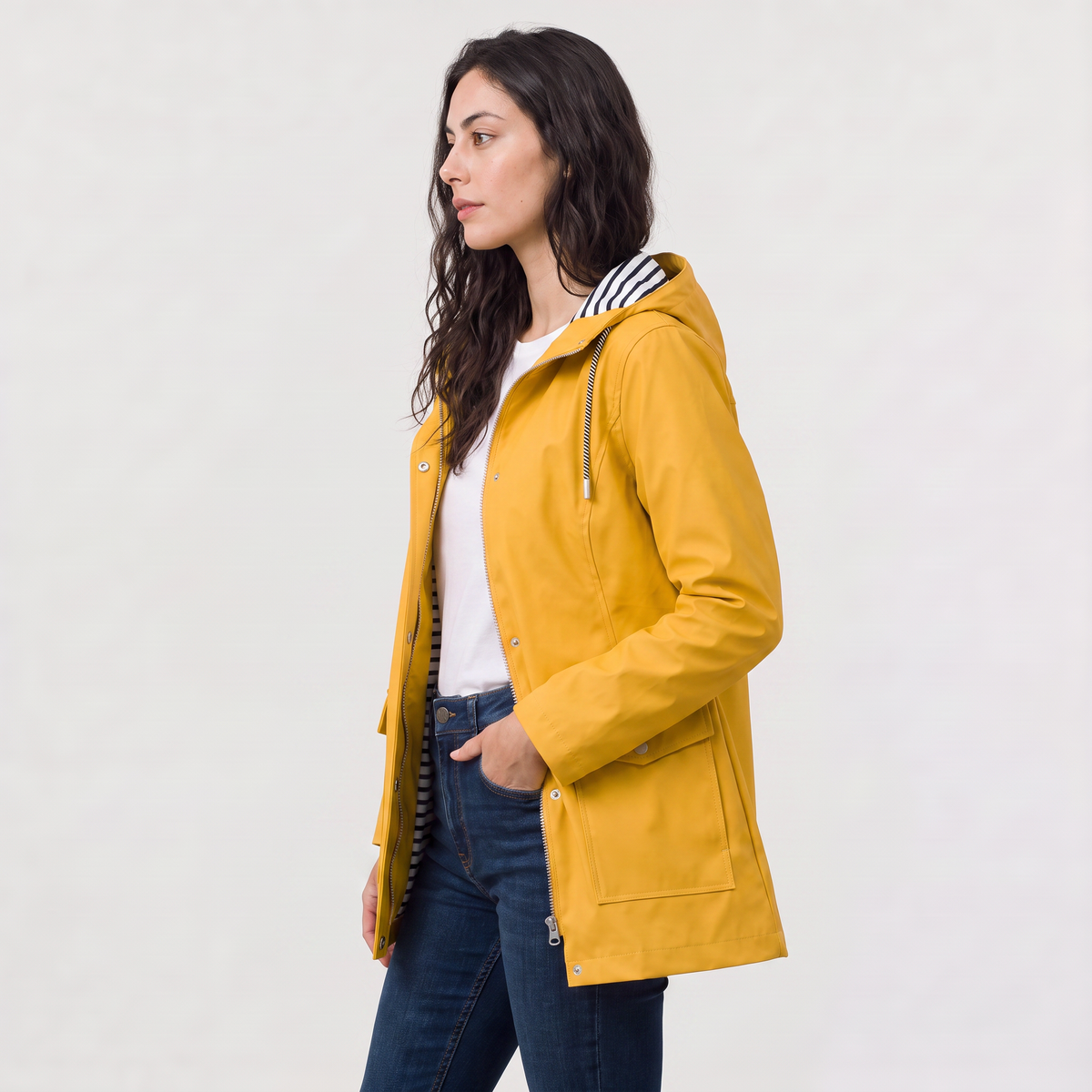 Women's Waterproof Hooded Rain Coat