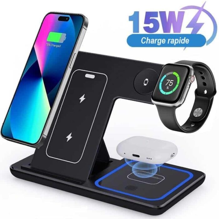 3-in-1 Wireless Induction Charger for