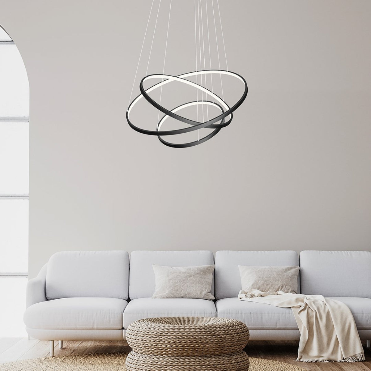 LED Modern Ring Ceiling Light Dimmable