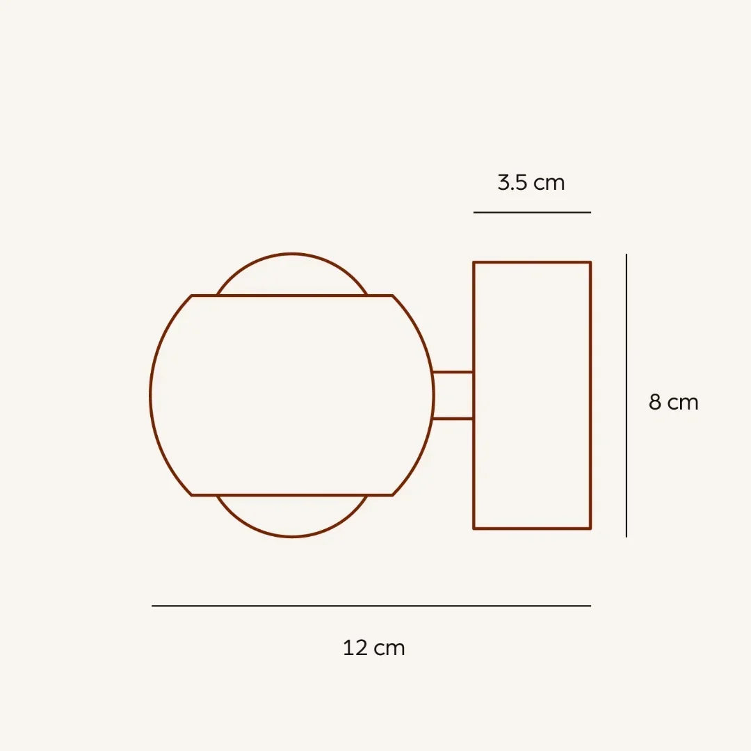 LED Wall Light Chrome Modern Spot Lamp