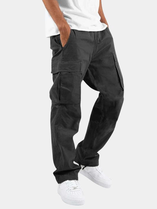 Men's Relaxed Fit Cotton Cargo Trousers