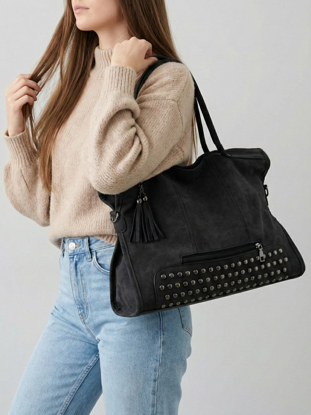 Large black work bag