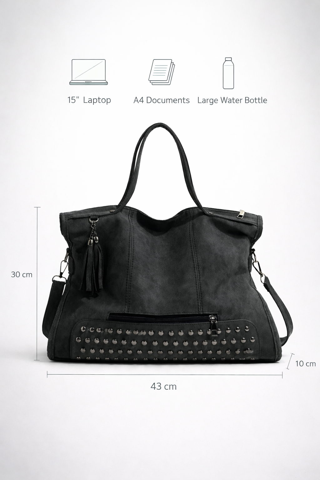 Large black work bag