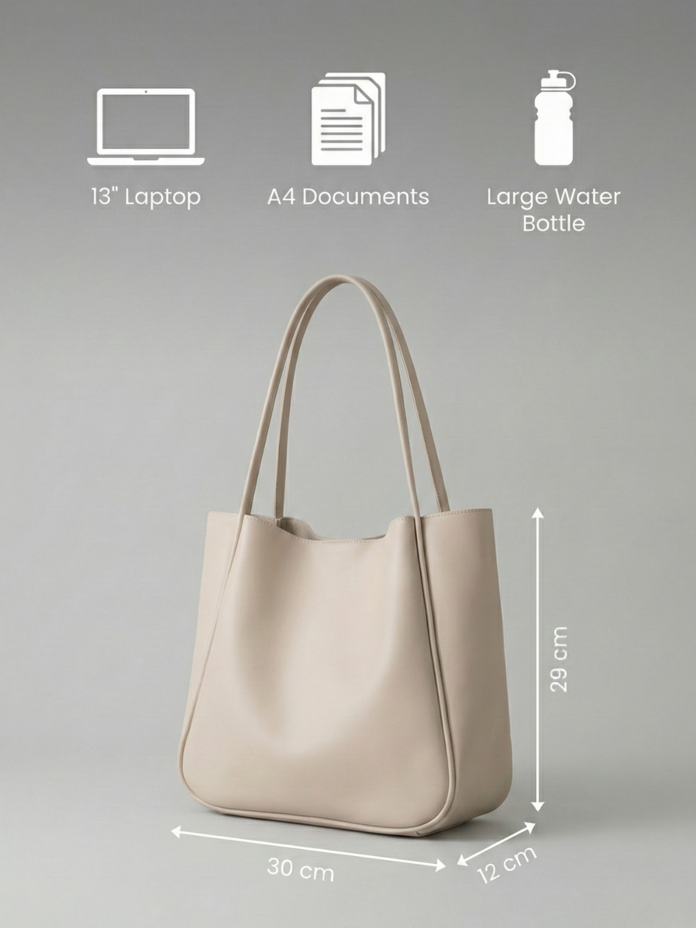 Large Vegan leather work bag