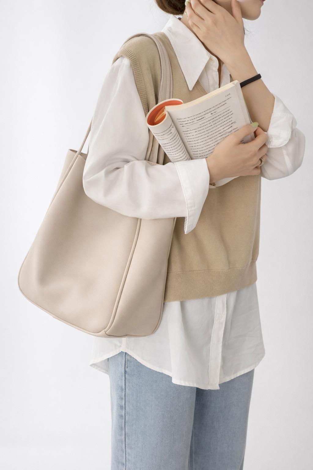 Large Vegan leather work bag