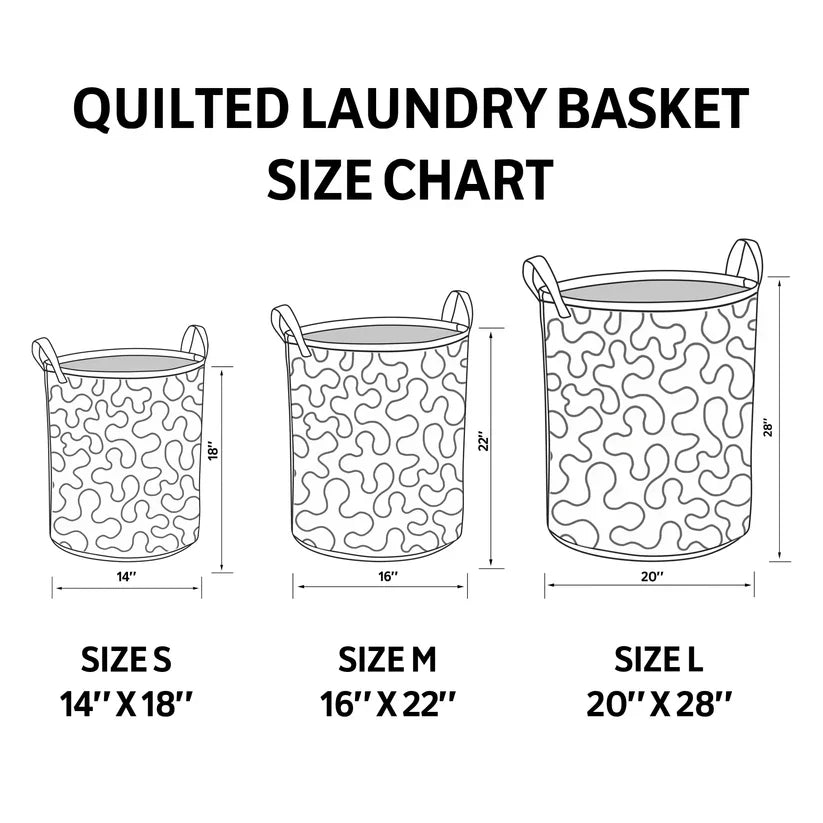 Quilted Sheep Print Laundry Basket