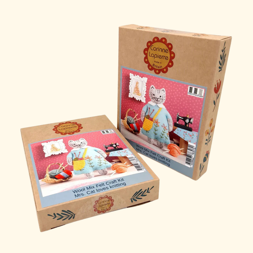 Cat Felt Embroidery Craft Kit