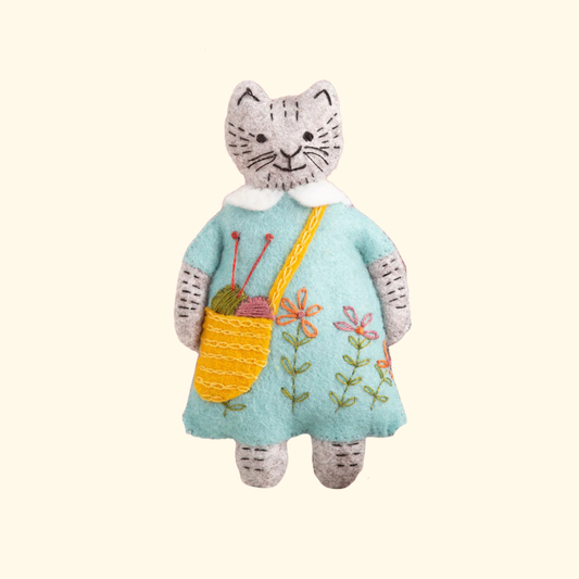 Cat Felt Embroidery Craft Kit